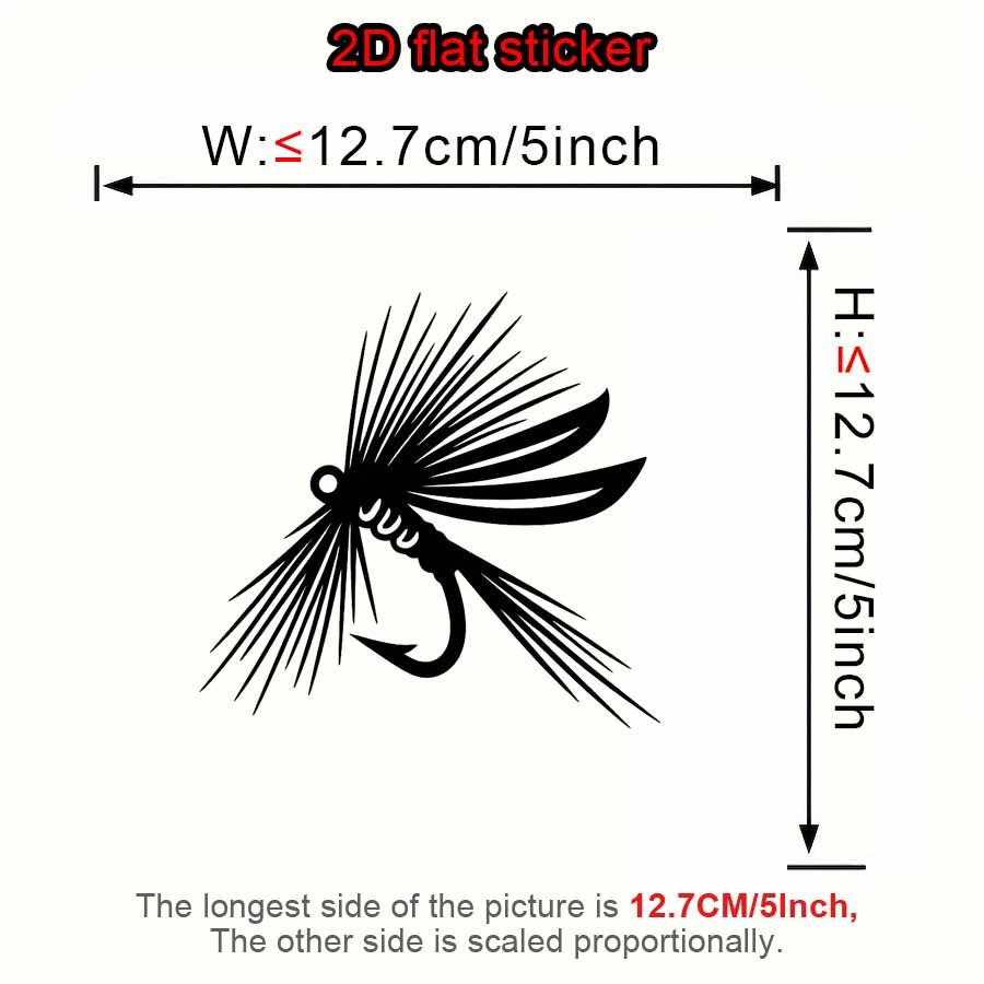 Fishing Equipment Fly - Stiker Vinyl Umpan Pancing Tunggal Tahan