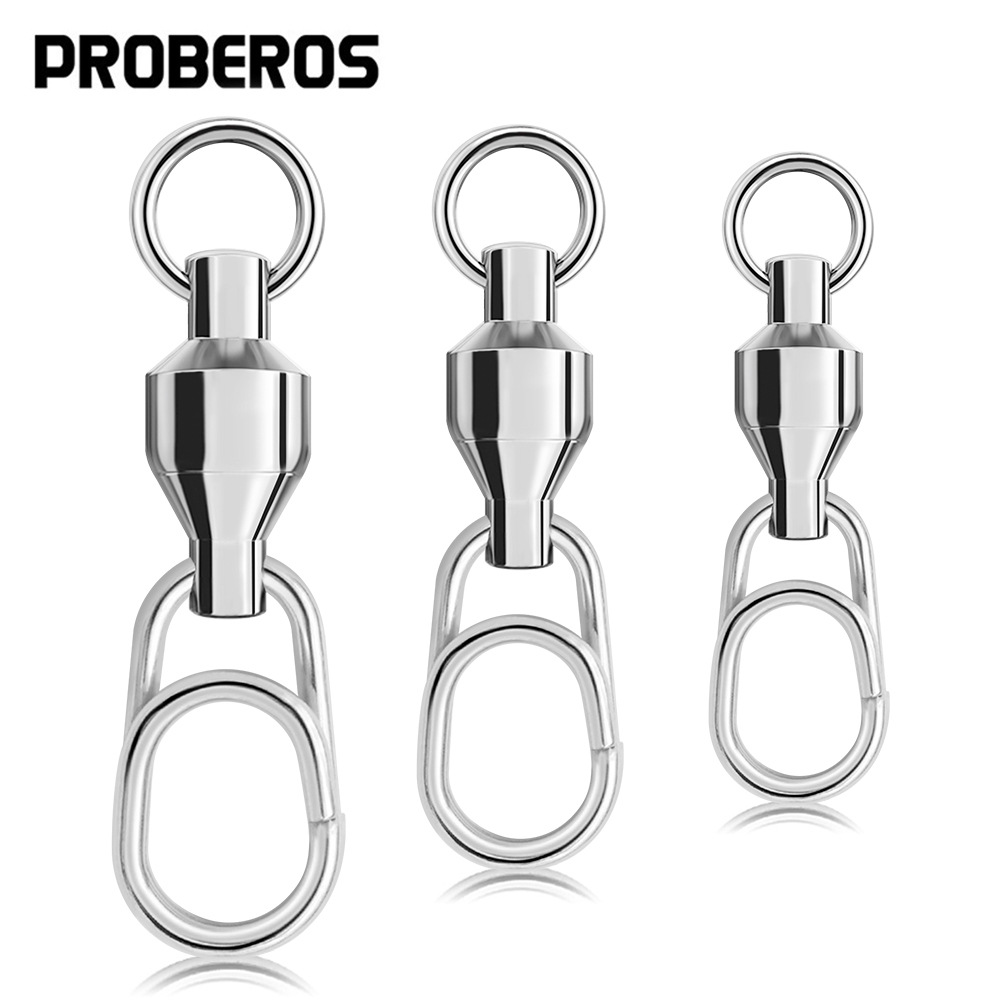Fishing Equipment Hook - 10 buah konektor pancing Rolling putar
