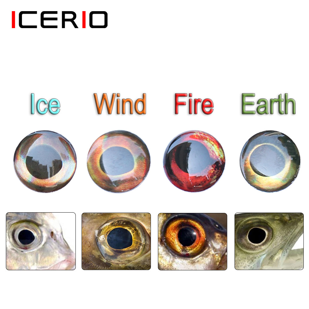 Fishing Equipment Fly - ICERIO 100 Buah Holografis 3D 4D