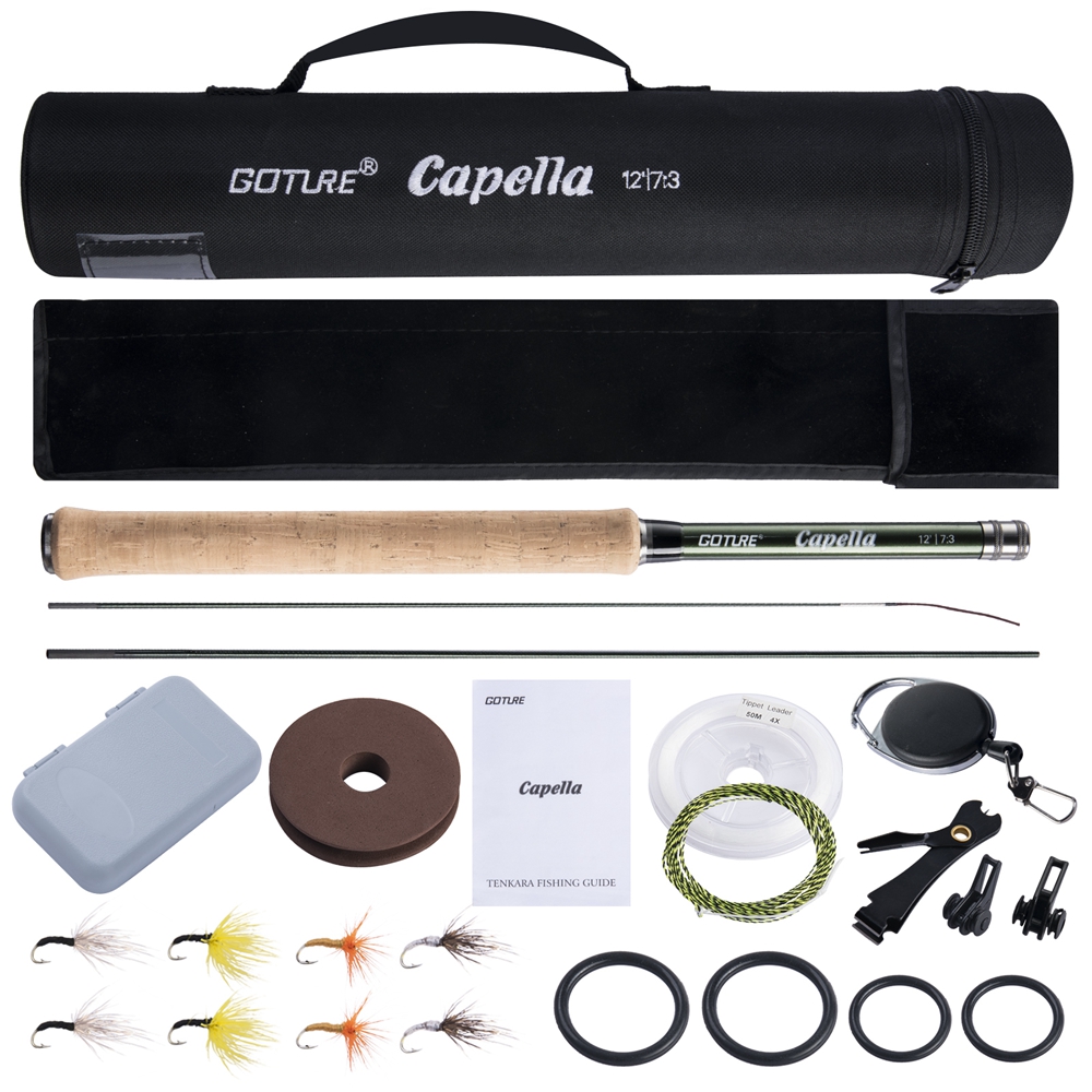 Fishing Equipment Fly - Goture Set joran pancing Tenkara, tongkat