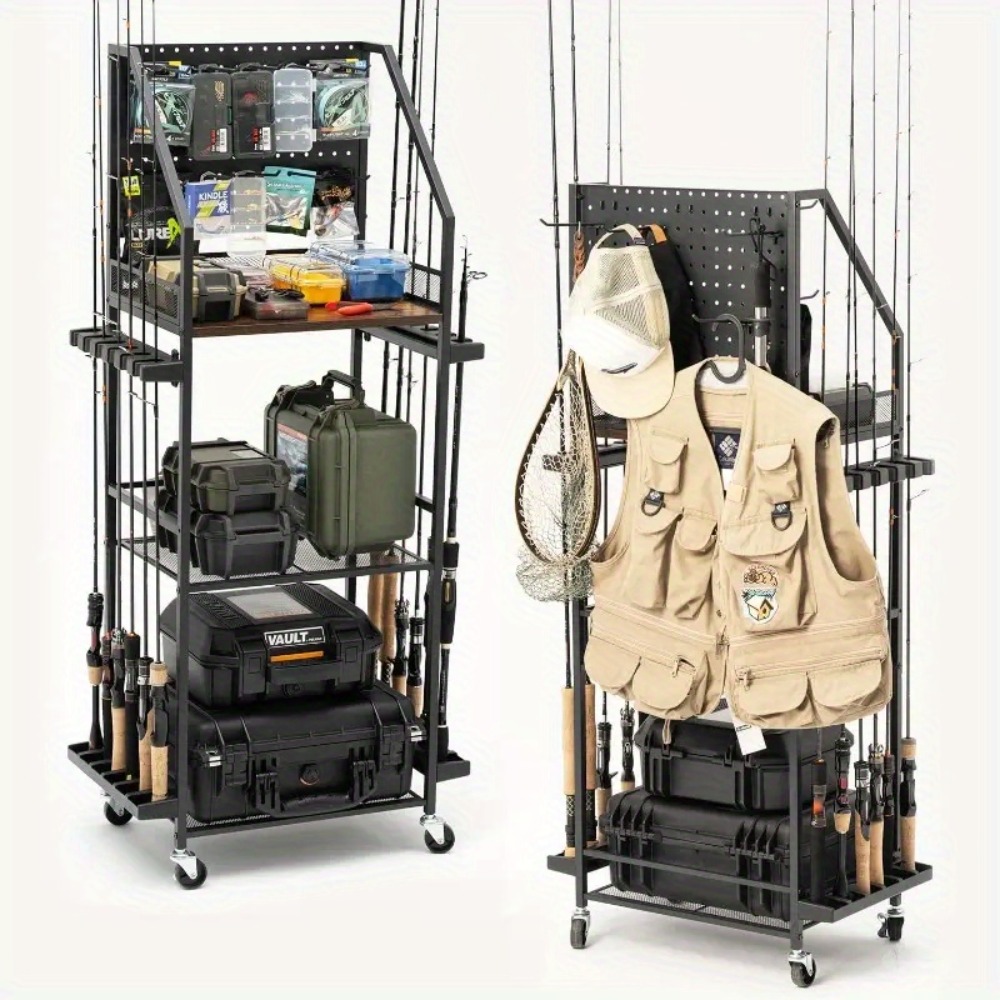 Fishing Equipment Storage - Penyangga Joran Pancing untuk Garasi, Penyangga