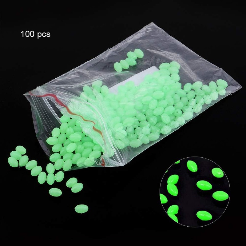 100pcs/lot Manik-manik Pancing - Fishing Equipment Used ulasan dan harga