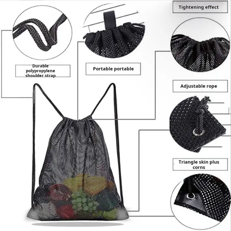 Tas ransel jaring dengan tali, - Fishing Equipment Storage ulasan dan harga