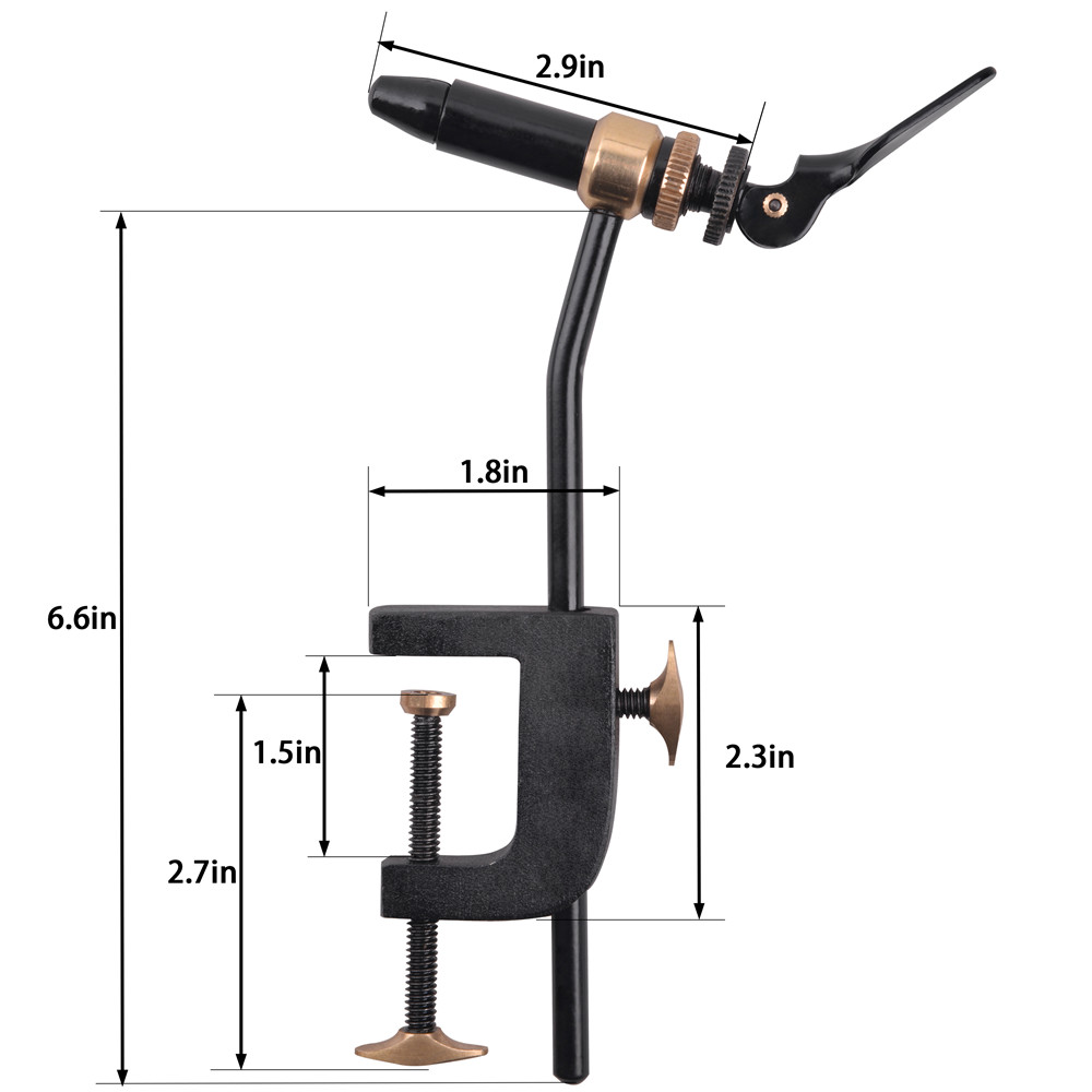 Rotary Fly mengikat alat Vise  - Fishing Equipment Fly ulasan dan harga