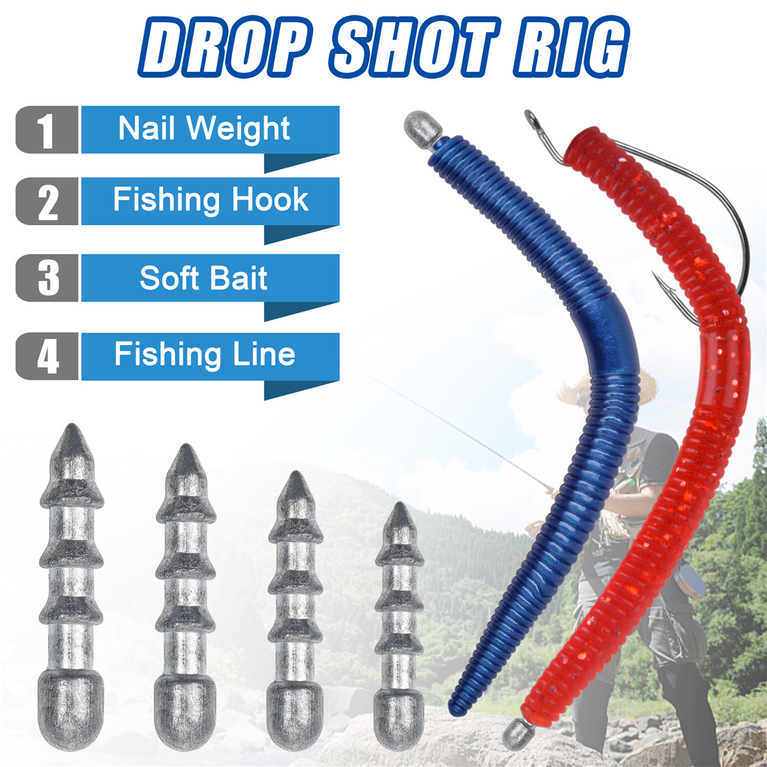 60 buah alat pancing berat bad - Fishing Equipment Used ulasan dan harga
