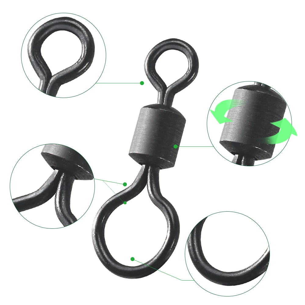 100pcs Swivel Pancing Ikan Mas - Fishing Equipment Used ulasan dan harga