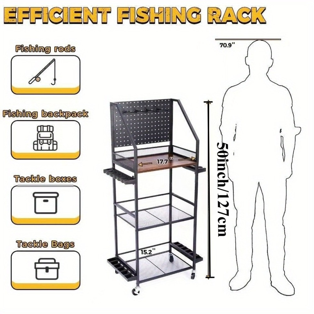 Penyangga Joran Pancing untuk  - Fishing Equipment Storage ulasan dan harga